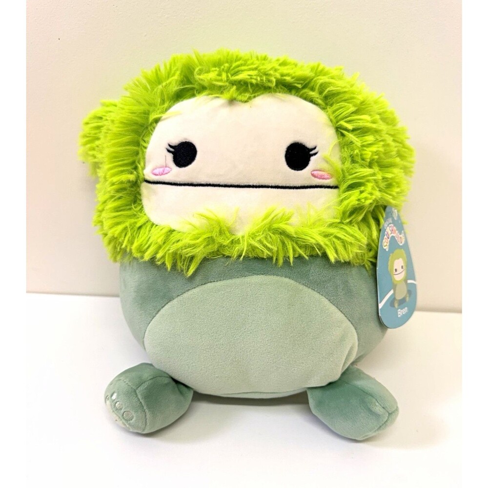 Squishmallows Bren the Green Bigfoot Yeti 8” Plush NWT Original Jazwares